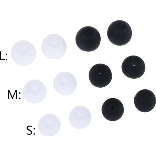 6 Pairs 12 PCS S M L Silicone Earbud Cushion Replacement Headphone Headset Ear pads Gel Covers Tips For Earphone MP3