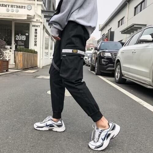 2021 Hip Hop Sportswear Ankle-length Pants Casual Sweatpants Fitness Joggers Men Pants Street Trousers