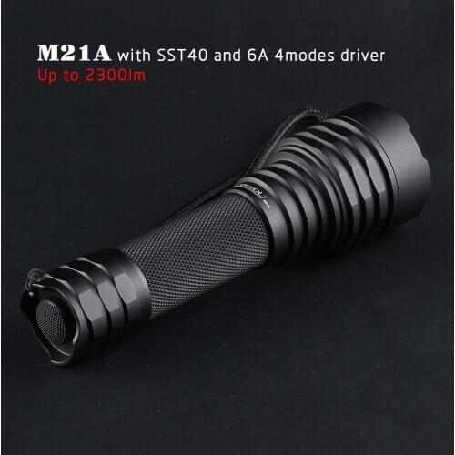 Linterna LED Flashlight Convoy M21A SST40 2300lm Camping Torch Lanterna 18650 21700 Flashlight Police Lantern Work Bicycle Light
