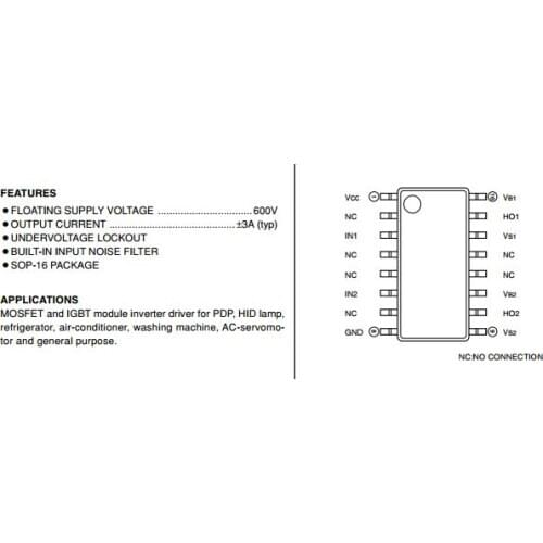 M81731FP HIGH VOLTAGE HALF BRIDGE DRIVER new original goods