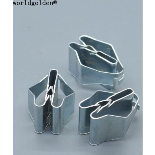 Worldgolden 100pcs auto metal Dashboard Retaining Clip