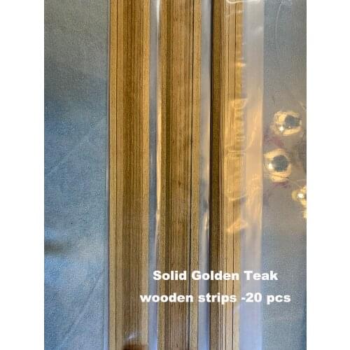 Golden Teak Strips Hull planking for Wood Ship Kit - Pack of 20