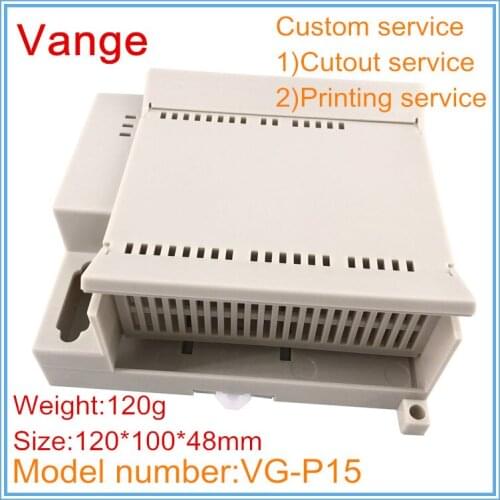 5pcs/lot mold injection housing cases 120*100*48mm ABS plastic instrument boxes diy for PLC control device