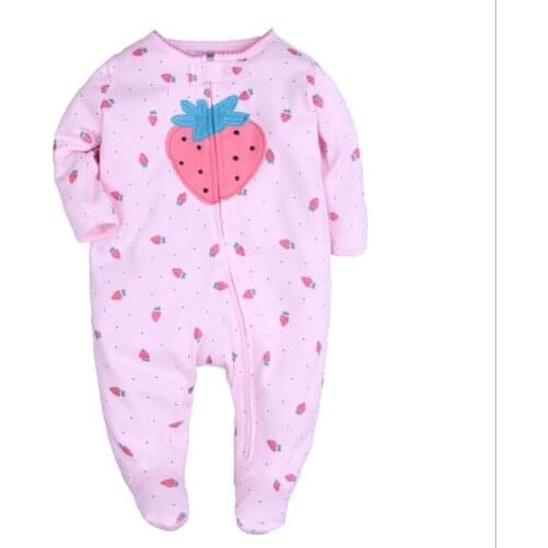 ZWF412 baby romper cartoon jumpsuits cotton newborn baby girl clothes Pajamas for babies good quality cotton jumpsuit