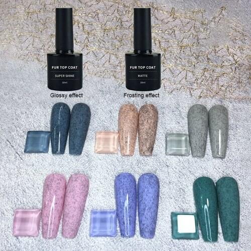 Nail Gel Fur Sealant Glossy Seal Primer All-match Nail Polish Glue Matte Frosted Fur Seal Adhesive Nail Art For Manicure TSLM2