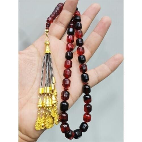 Islamic Tasbih Muslim Rosary Beads 33 Prayer Rosary For Men Bracelet For Men Accessory amber oltu amber stone Handmade Turkey