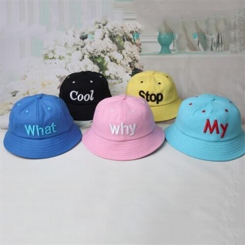 Korean new cute children boys girls fisherman hat baby basin hat spring summer children outdoor leisure shade hat