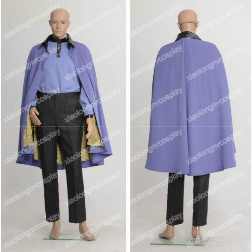 Star Wars Episode VII 7 Lando Calrissian Cosplay Costume Halloween Outfit Suit