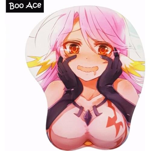 No game no life: Jibril Anime 3D Oppai Mouse Pad Wrist Rest