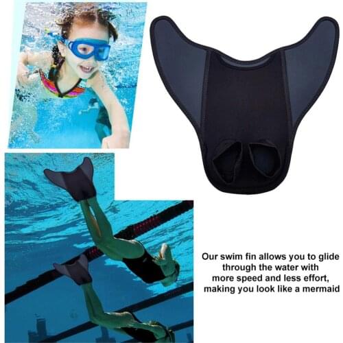 Mermaid Swimming Fins Duck Flippers Rubber Short Swim Fins Size Adjustable Fins Neutral Flippers Diving Equipment