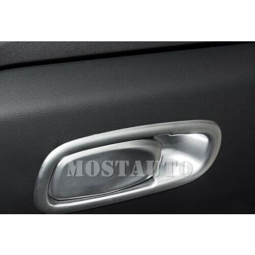 Matte Interior Storage Handle Frame Cover Trim For Volvo XC60 Second generation 2018-2019 2pcs Car Accessories Interior Car Trim