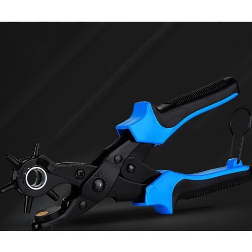 Multifunctional punch pliers. tool.Revolving Leather.Punch tool . Button. rivet. Eyelets.Belt Puncher Punch Round Hole