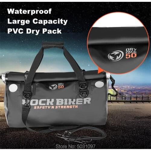 Motorcycle Bags Moto Travel Equipment Multi-function Luggage Waterproof Back Seat Bag Personality Adjustable Size Helmet Bag 66L