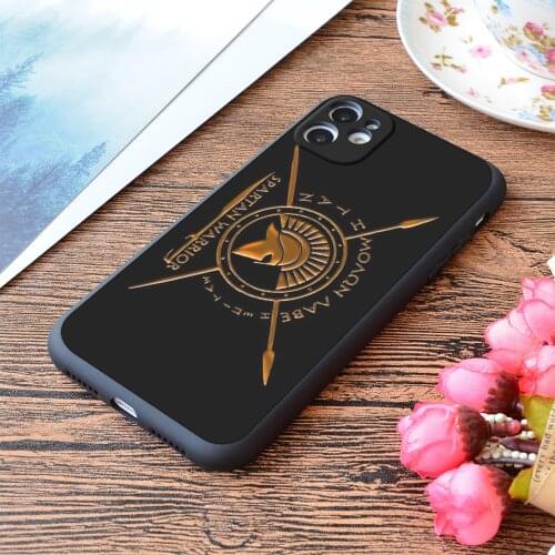 For iPhone Spartan Warrior Molon Lave And Come Back With Your Shield Or on It Print Soft Matt Apple iPhone Case