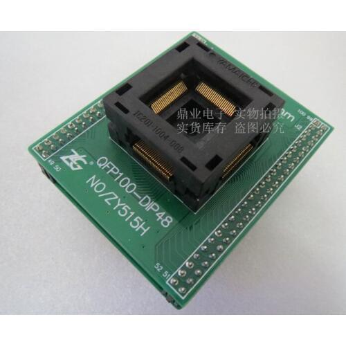 Original YAMAICHI IC Test Seat ZY515H QFP100-DIP48 Burning Programmer LQFP128 Socket Adapter