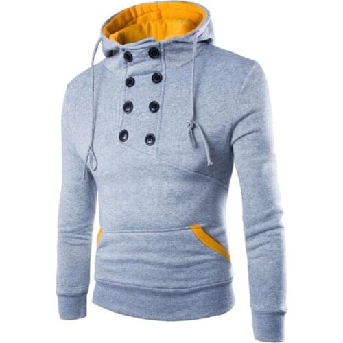 2019Autumn Mens Hoodies Plus Size 4XL Casual Slim Fit Solid Pullovers Hoodie Sweatshirts Men Hip Hop Streetwear Hoody Sweatshirt