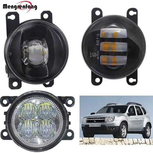Car Front Bumper Fog Light For Renault Duster 2012 2013 2014 2015 LED Fog Lamp Daytime Running Light DRL H11 12V