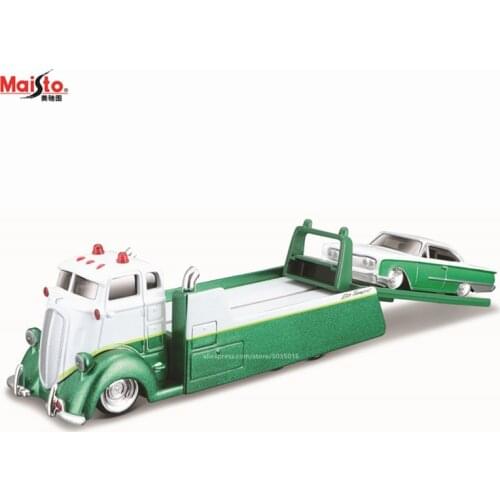 Maisto 1:64 COE Flatbed 1960 Ford Starliner Design elite transport Die-casting car model collection gift toy