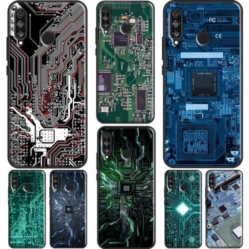 The Integrated Circuit Board For Huawei P40 Lite P20 P30 Pro Mate 20 Lite Case For Huawei P Smart 2021 Z 2019 Cover