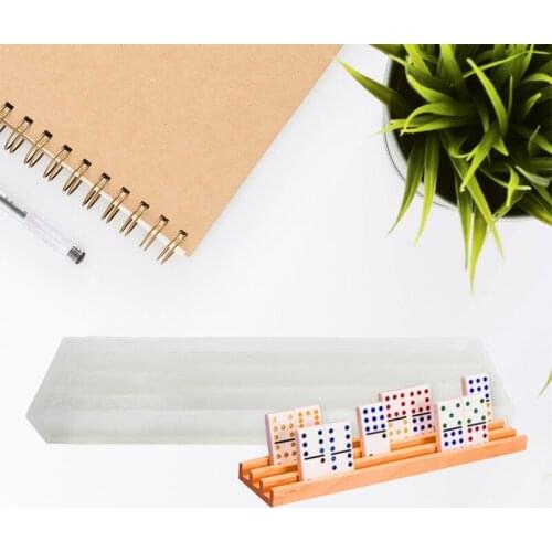 DIY Crafts Polymer Epoxy Resin Game Toys Mold Dominoes Casting Silicone Mould