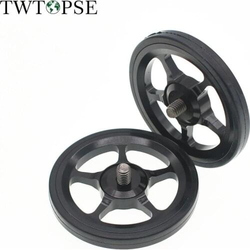 TWTOPSE Cycling Bike Camp PIKES Rack Triangle Easy Wheel For Brompton Folding Bike Bicycle Easywheel Titanium Bolts 3SIXTY AL45