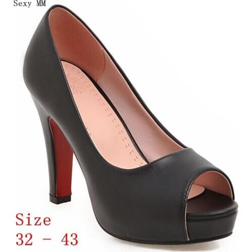 Platform Pumps Women High Heels Party Gladiator Sandals Woman High Heel Shoes Small Plus Size 32 - 43