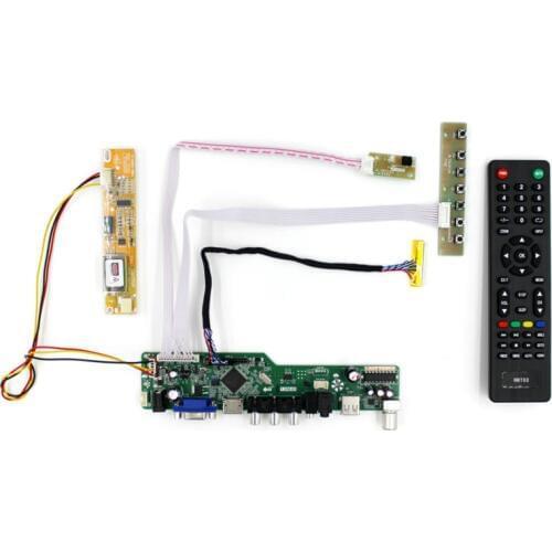 TV HD MI VGA AV USB LCD Controller Board for 15.6inch 16inch 1366x768 LCD Panel LP156WH1 LTN160AT01