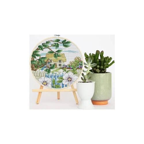 Four season house Cross Stitch Kits With hood Printed patterns canvas Embroidery Needlework set Easy Cross-stitch DMC DIY Decor