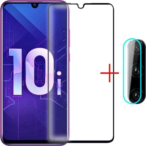 2 Pcs Tempered Glass on for Huawei Honor 10i Glass Protective Screen Protector Camera Len Set Honer Honor10i HRY-LX1T Front Film