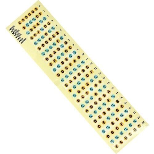 1Pcs Bass Guitar Fretboard Note Label Fret Sticker Supply For Beginner Learn