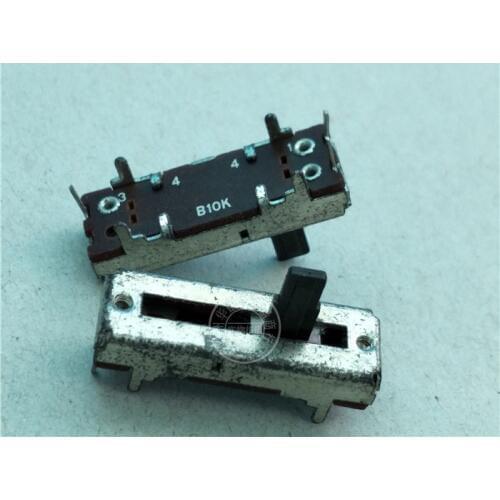 1pcs SC-1513N 30MM sliding fader single potentiometer B10K / black handle length 10MMC / mono