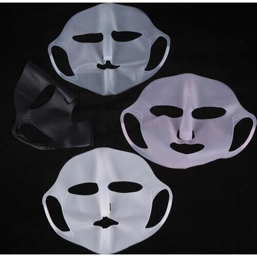 1Pc Waterproof Mask Pink/White Beauty Tool Reusable Silicone Face Skin Care Mask For Sheet Mask Prevent Evaporation Steam Reuse