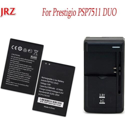 1pc+charger 3.8V 2300mAh PSP7511 DUO battery For Prestigio Muze B7 PSP7511 DUO phone Replacement Batteries Bateria