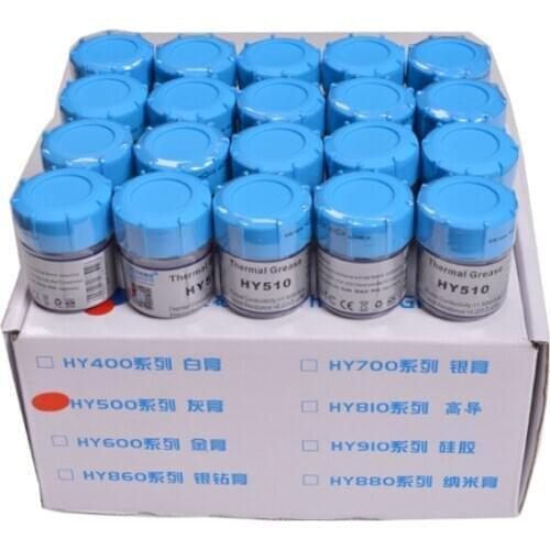 10PCS HY510 10g/pcs Silicone Compound Thermal Paste Conductive Grease Heatsink For CPU GPU Chipset notebook Cooling with scraper