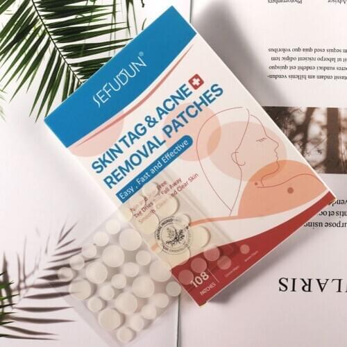108pcs/pack Strong Stickiness Home Ance Pimple Anti-infection Unisex Skin Tag Removal Patch Body Spa Pain-free Plaster Face Care