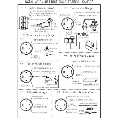 2" 52mm Car Air Fuel Ratio Gauge Digital Air Fuel Ratio Meter Monitor Narrowband Smoken Lens 12V Car Gauge