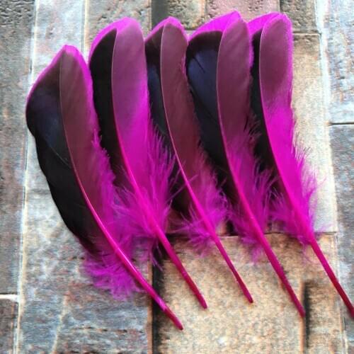 20pcs Beautiful Rose Natural Duck Feathers 10-15 cm/4-6 inches DIY Jewelry Hat Craft Making Decoration Accessories