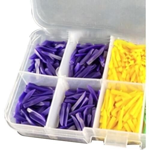 2021 New 800Pcs/Box 4 Sizes Dental Disposable Teeth Diastema Plastic Wedges Consumable Oral Denture Material Supply