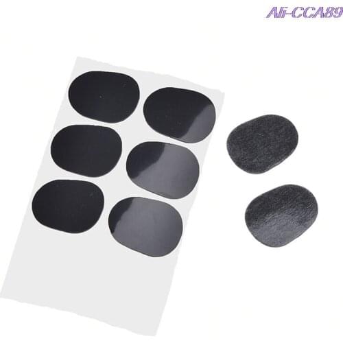 8 Pcs/lot 0.8mm Thickness Black Rubber Soprano Saxophone Sax Clarinet Mouthpiece Pads Patches Cushions