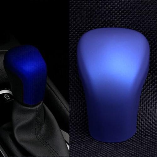 Car ABS Matte Blue Gear Shift Shifter Knob Cover Trim Fit For Toyota Corolla 2019 2020