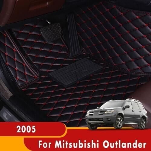 For Mitsubishi Outlander 2005 Car Floor Mats Custom Carpets Covers Rugs Auto Interior Protect Waterproof Accessories