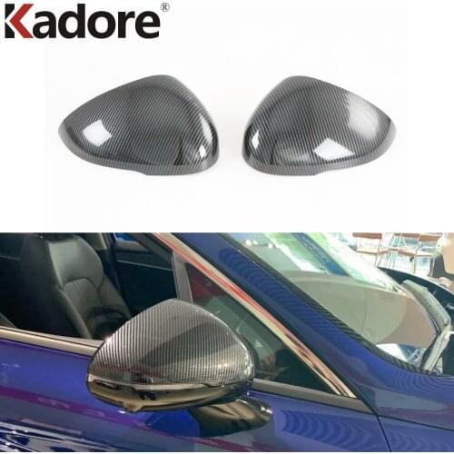 For Kia Optima 2021 2022 ABS Carbon Fiber Side Door Rearview Mirror Cover Trims Exterior Accessories Car Styling Sticker