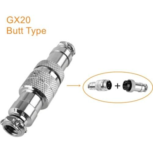 GX20 Aviation Connector Plug Socket GX 20 Butt Type Joint Docking Female Male 2 3 4 5 6 7 8 9 10 12 Pin Circular Aerial