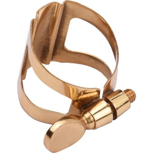 Muslady Saxophone Ligature Compact Durable Sax Ligature for Alto Saxophone Bakelite Mouthpiece