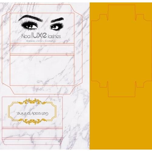 Sample Of Eyelash Packaging Box Lash Boxes Custom With Logo Faux Cils 25mm Mink Lashes Package Storage Case Business Vendors