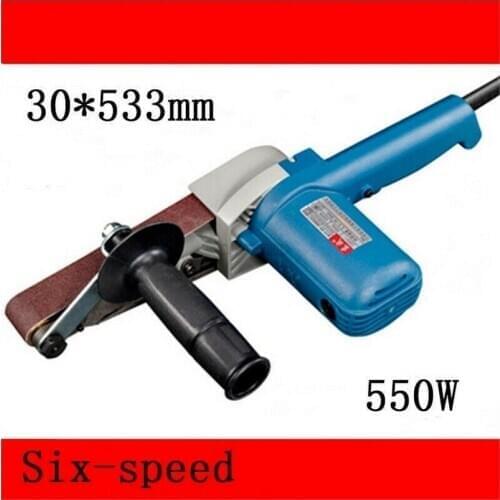 220V 550W Belt Sander Variable Speed Woodworking Sandpaper Grinder 30*533mm
