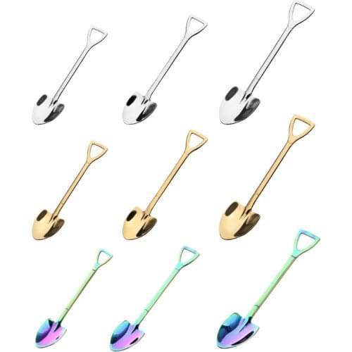 Stainless Steel Spade Spoon Watermelon Ice Cream Honey Scoop Kitchen Tableware