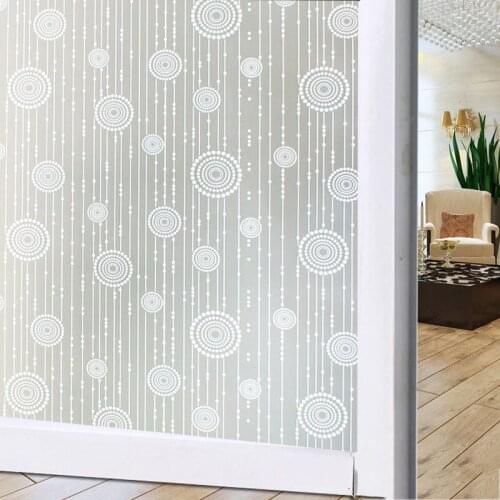 Frosted Privacy Glass Films Frost-Proof Window Film Matte Sticker Self Adhesive Decal for Bathroom Toilet Kitchen Home Decor