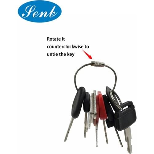 10X Ignition starter Key Set Agricultural/Excavator Machinery For Digger Plant Dumper Tractor Dozer Roller