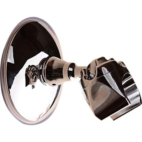 Wall Mount Bracket Adjustable Vacuum Portable Suction Cup ABS Rack Shower Head Holder Silver Removable